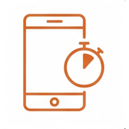 Icon Setup in fünf Minuten: Smartphone mit Stopuhr-Element